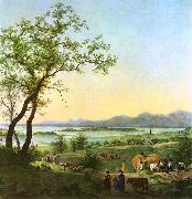Peter von Hess Am Chiemsee oil painting on canvas